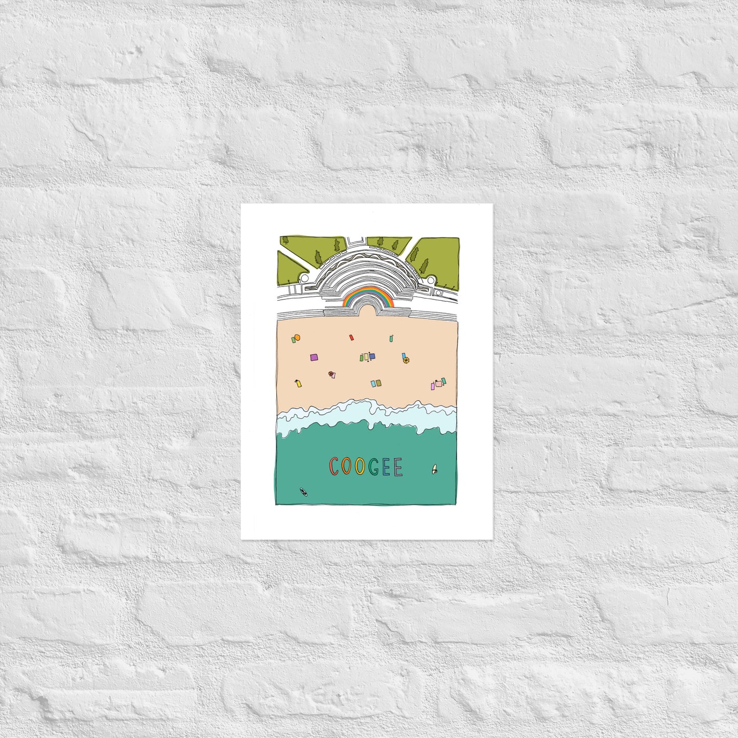 Coogee Beach Poster - Colour