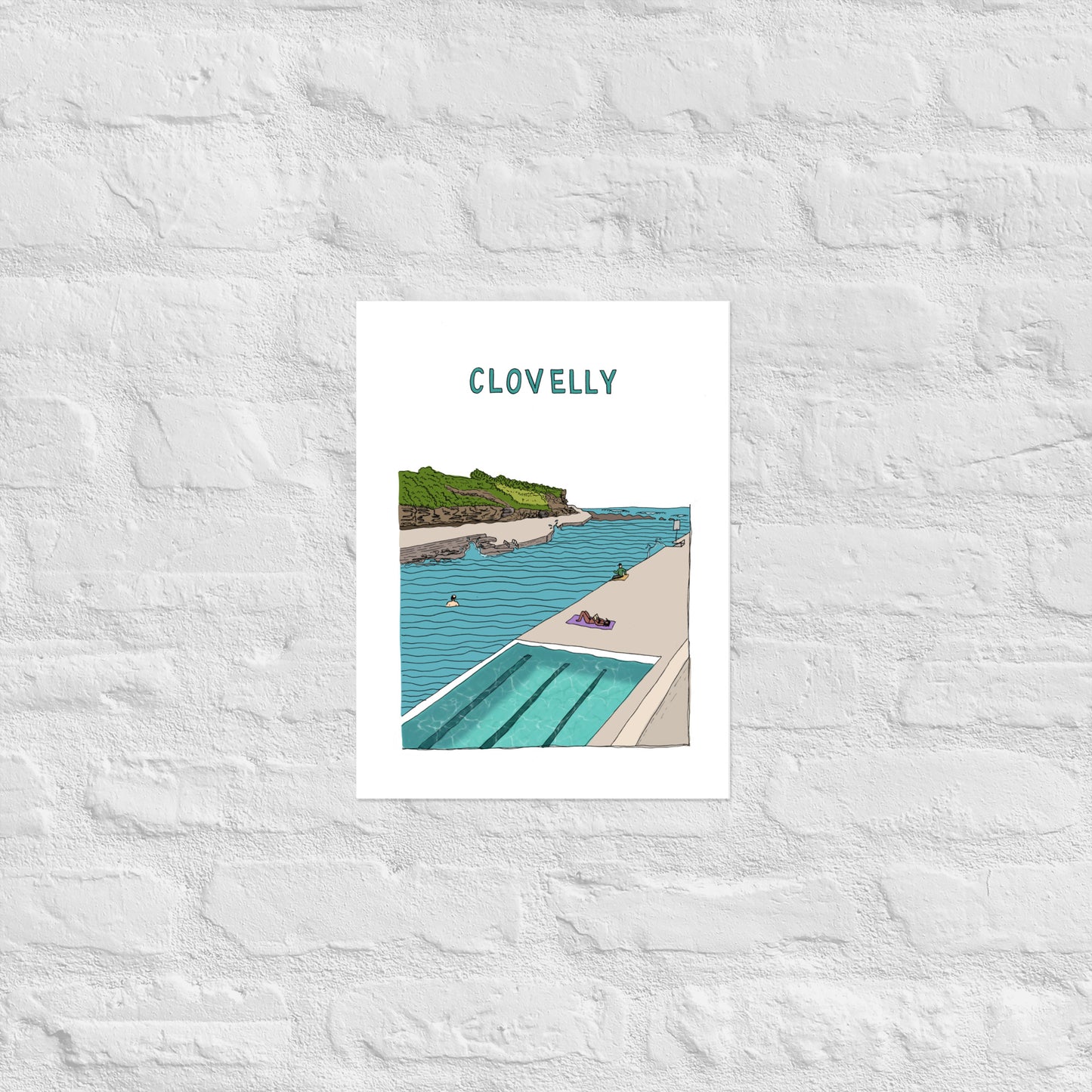 Clovelly Poster - Colour