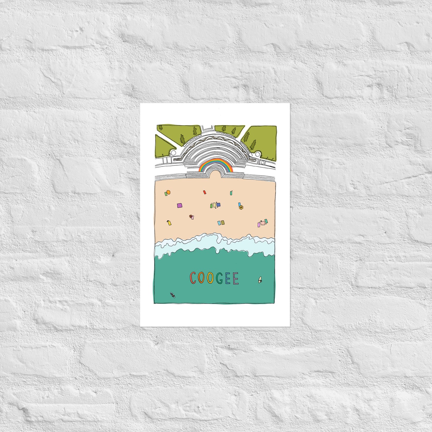 Coogee Beach Poster - Colour