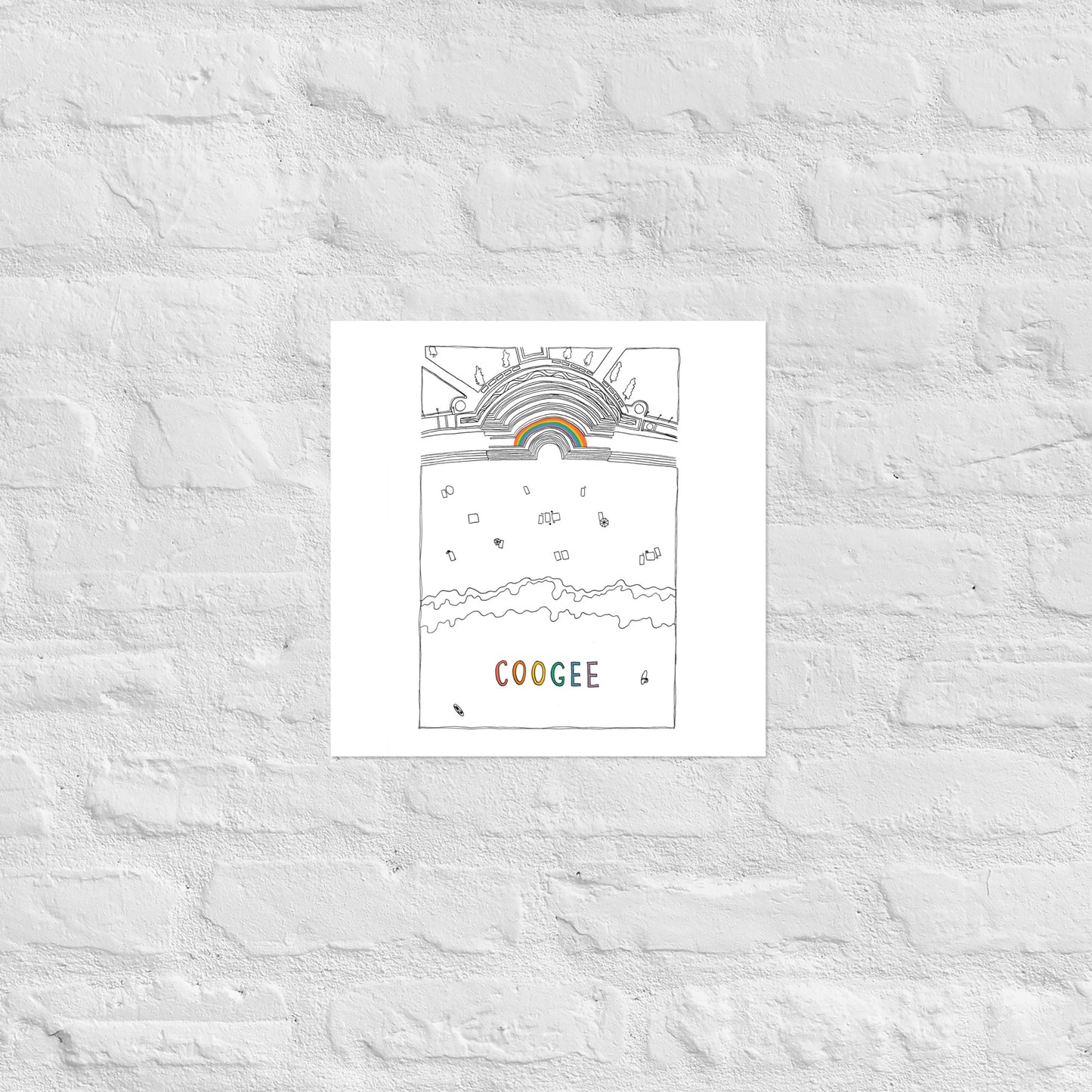 Coogge Beach Poster - Rainbow