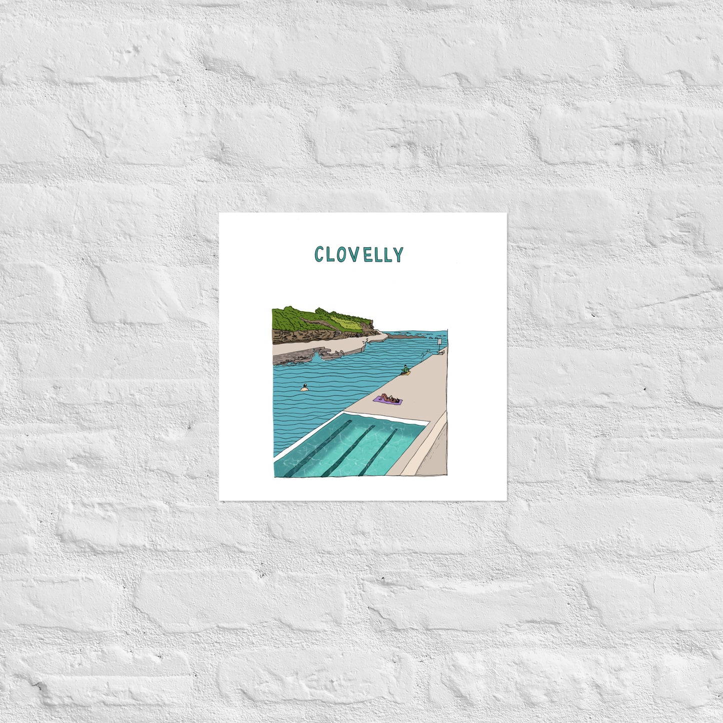 Clovelly Poster - Colour