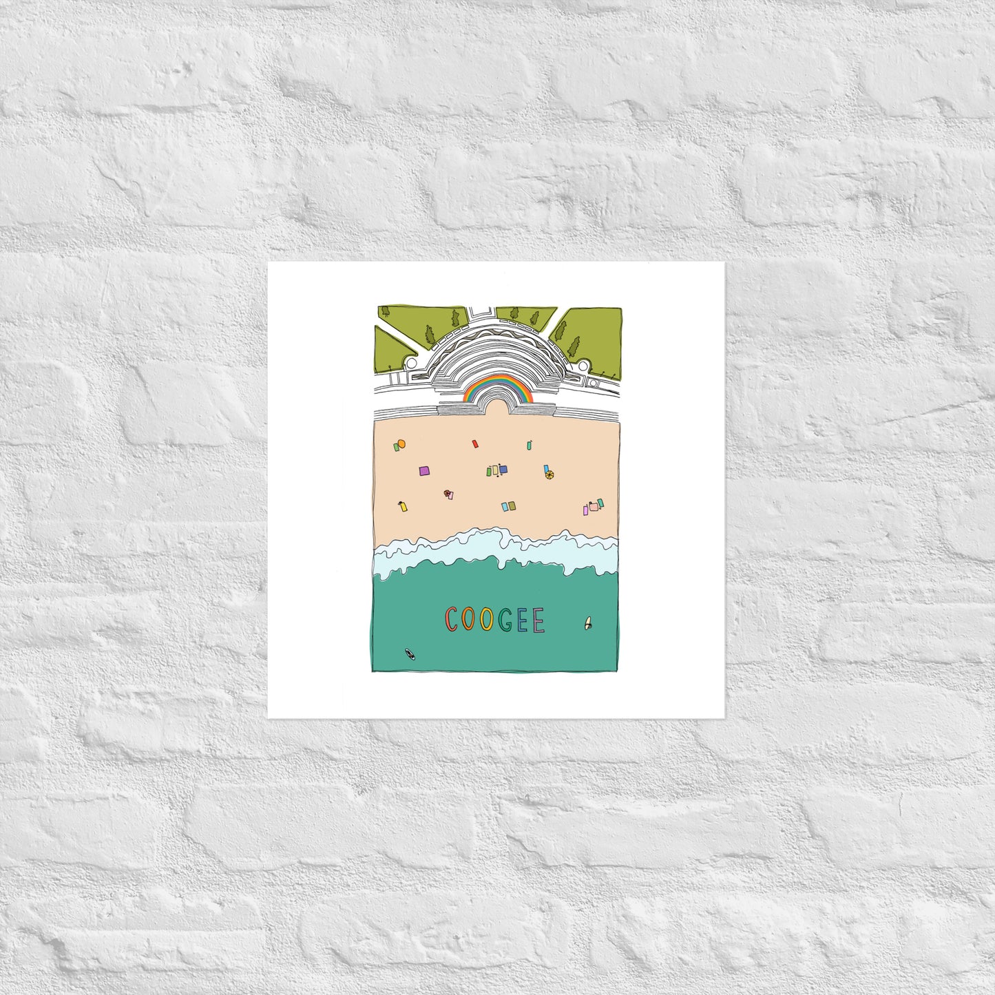 Coogee Beach Poster - Colour