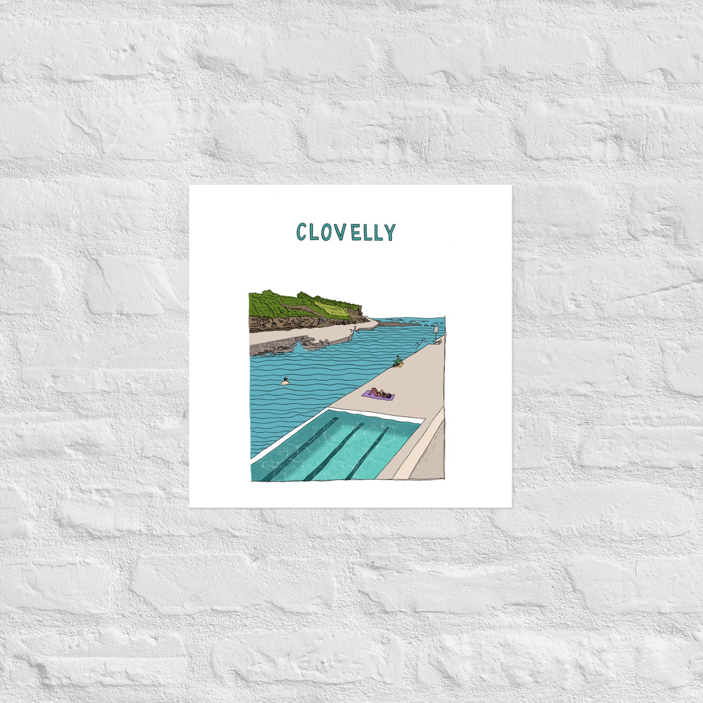 Clovelly Poster - Colour