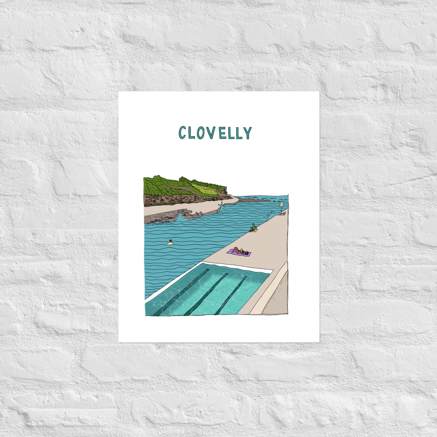 Clovelly Poster - Colour