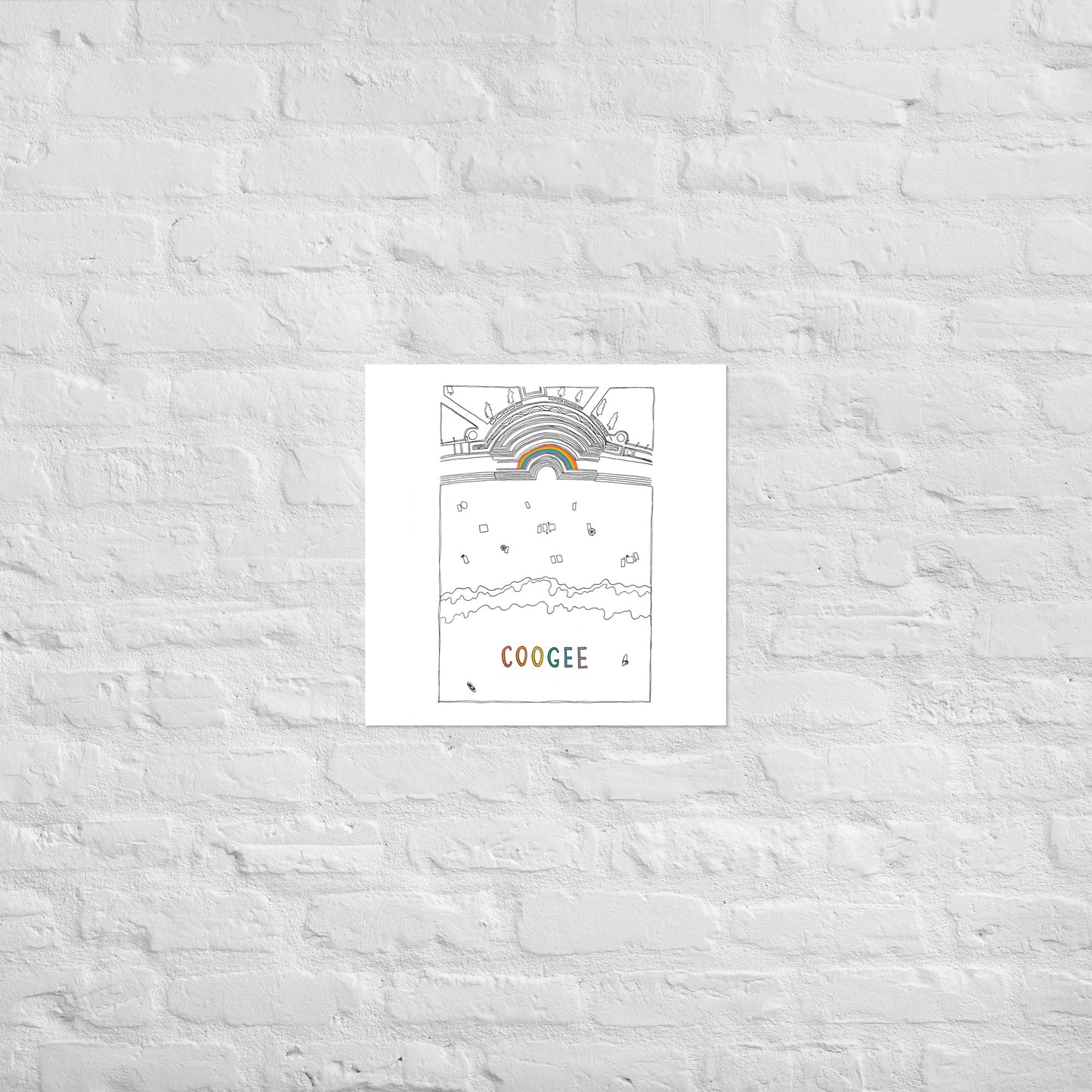 Coogge Beach Poster - Rainbow