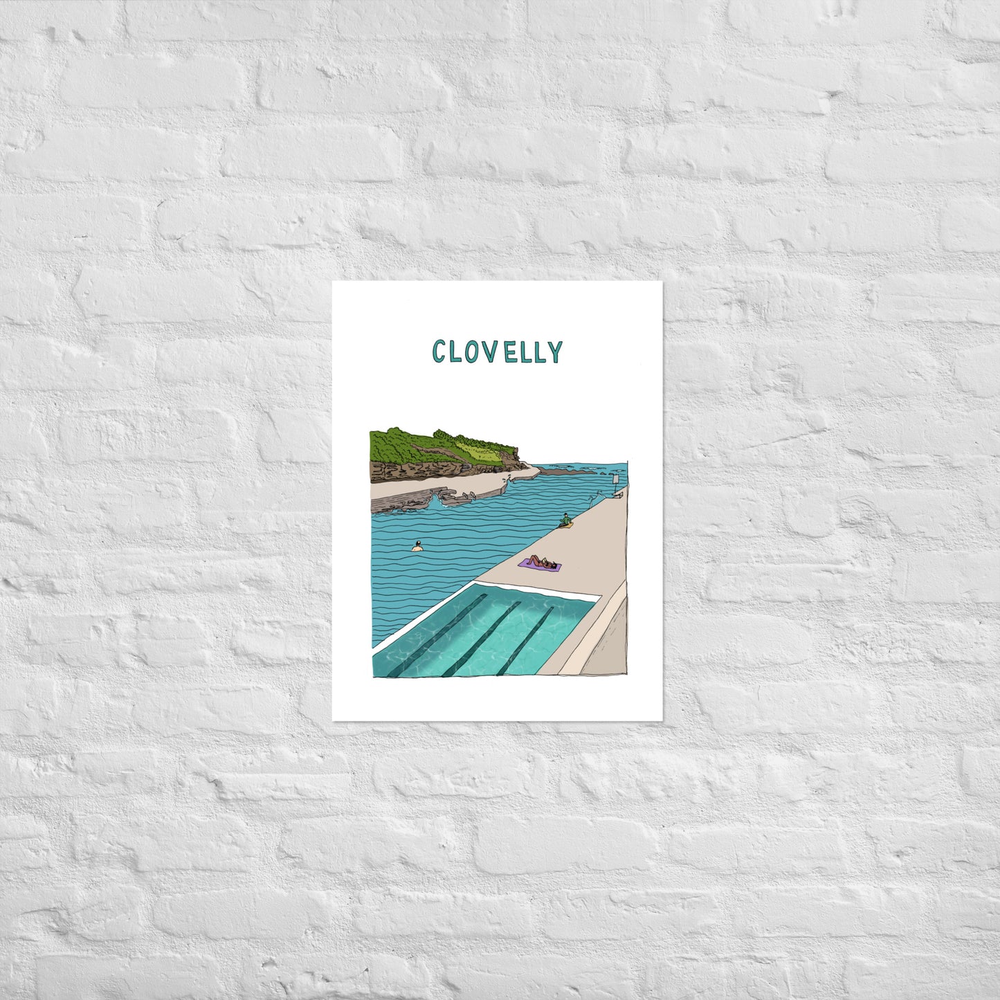 Clovelly Poster - Colour