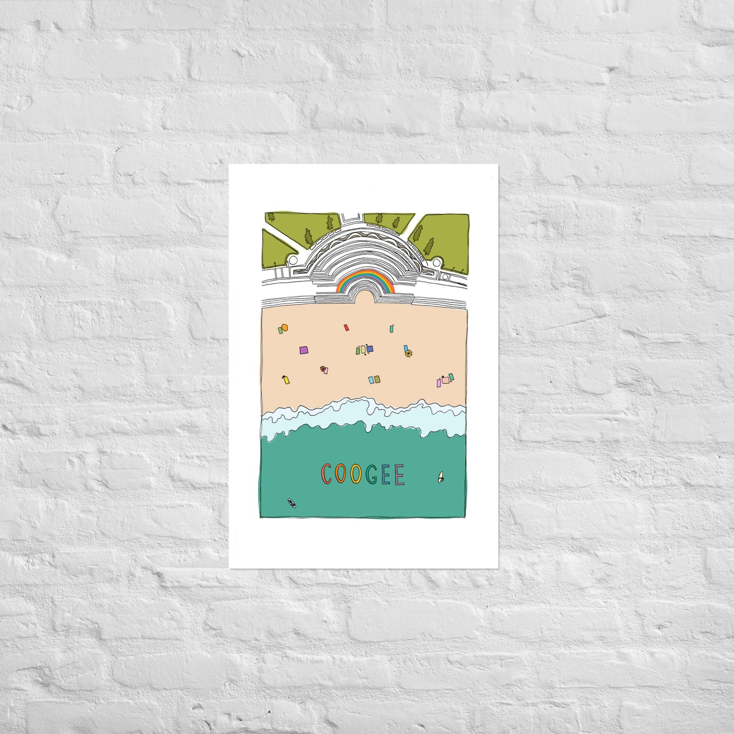 Coogee Beach Poster - Colour