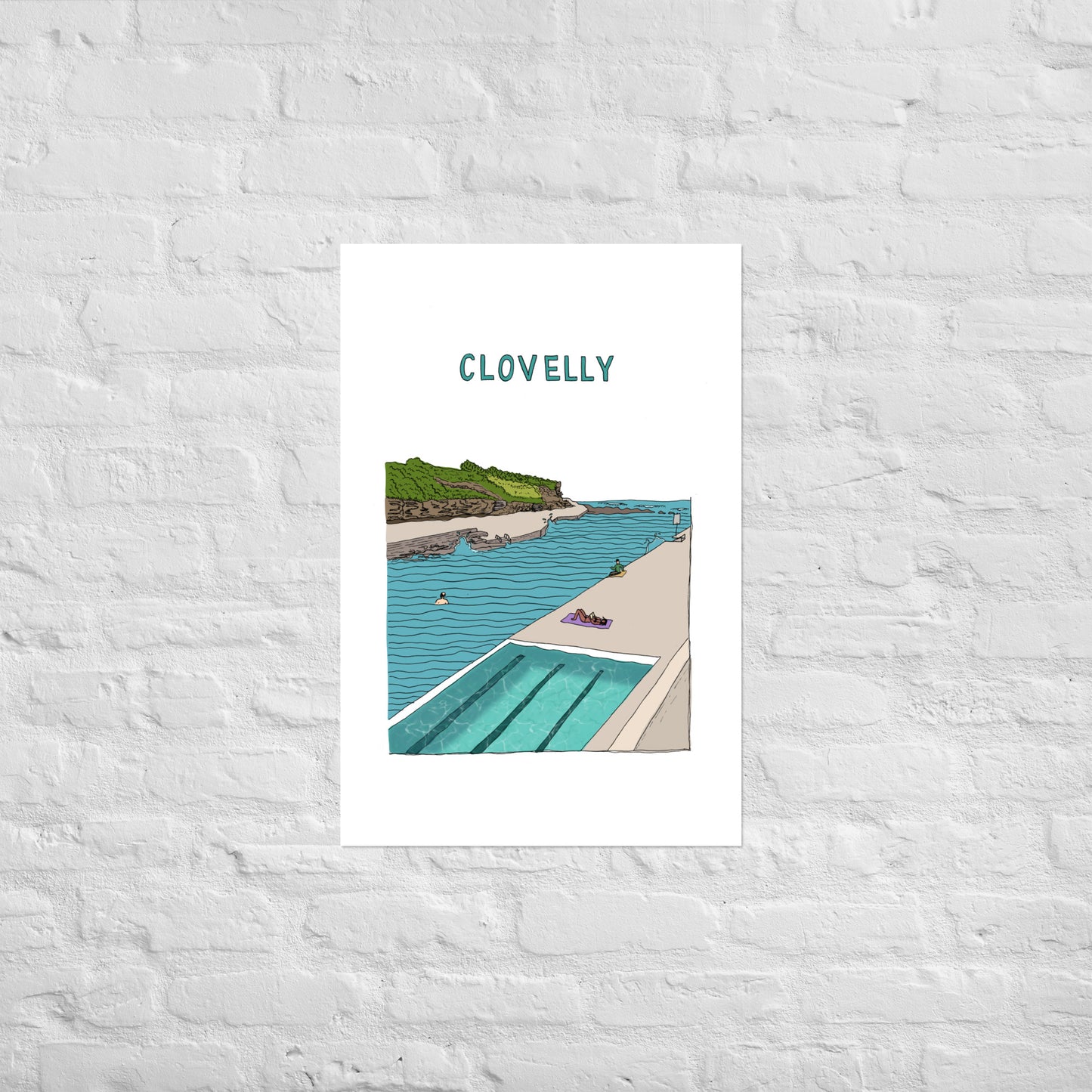 Clovelly Poster - Colour