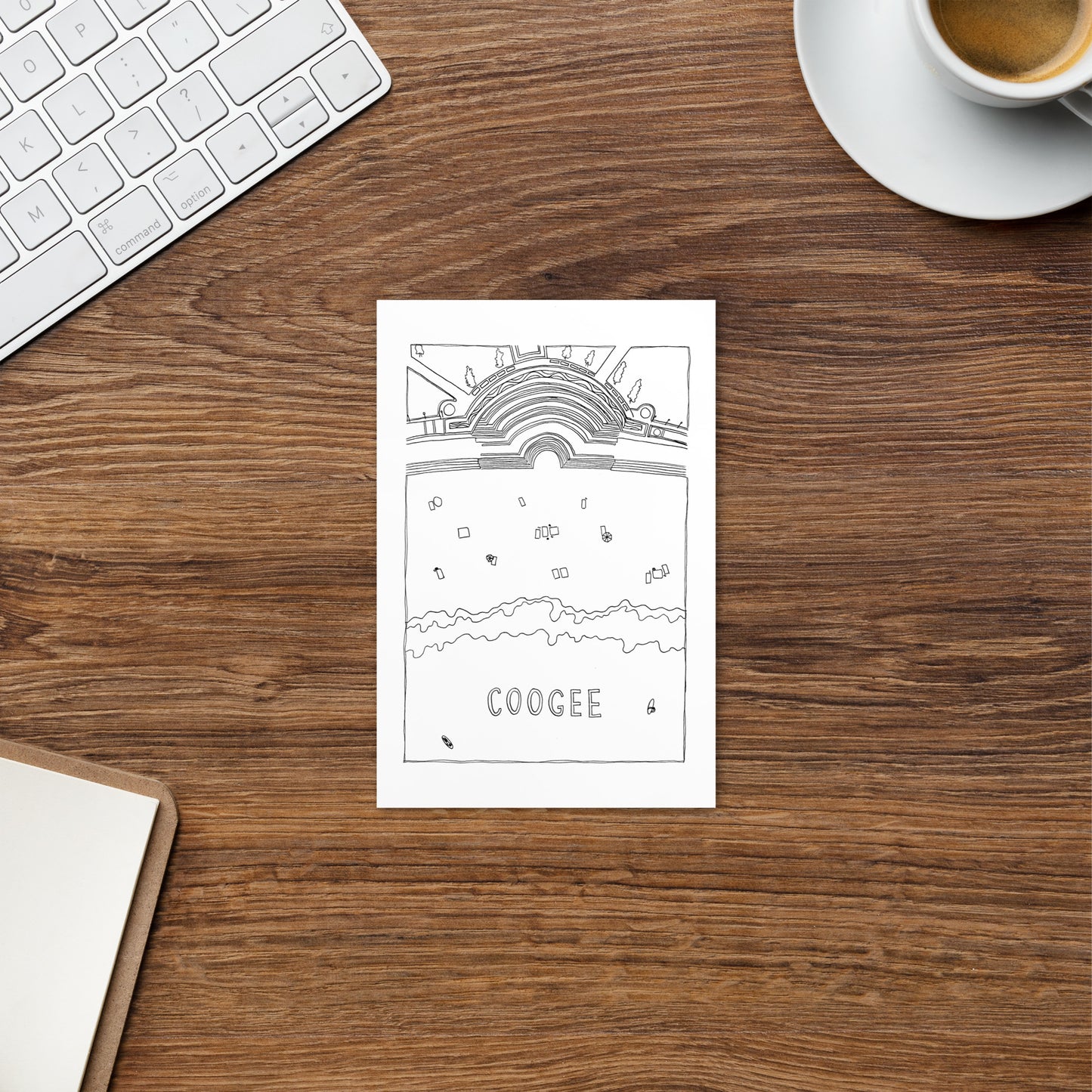 B&W Coogee Postcard